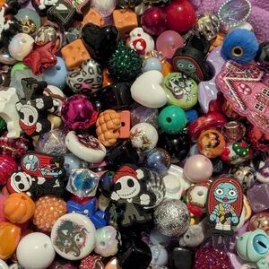 The Pumpkin King’s Christmas" Acrylic Bead Mix. PLEASE READ DISCRIPTION